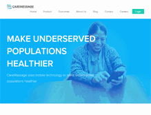 Tablet Screenshot of caremessage.org